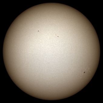 Sun(spots) with Dynax 5D (low resolution)