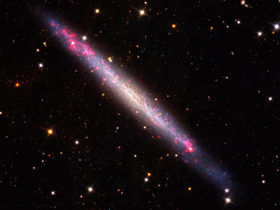 NGC 4244 (Caldwell 26) in H-alpha and continuum light (final version)