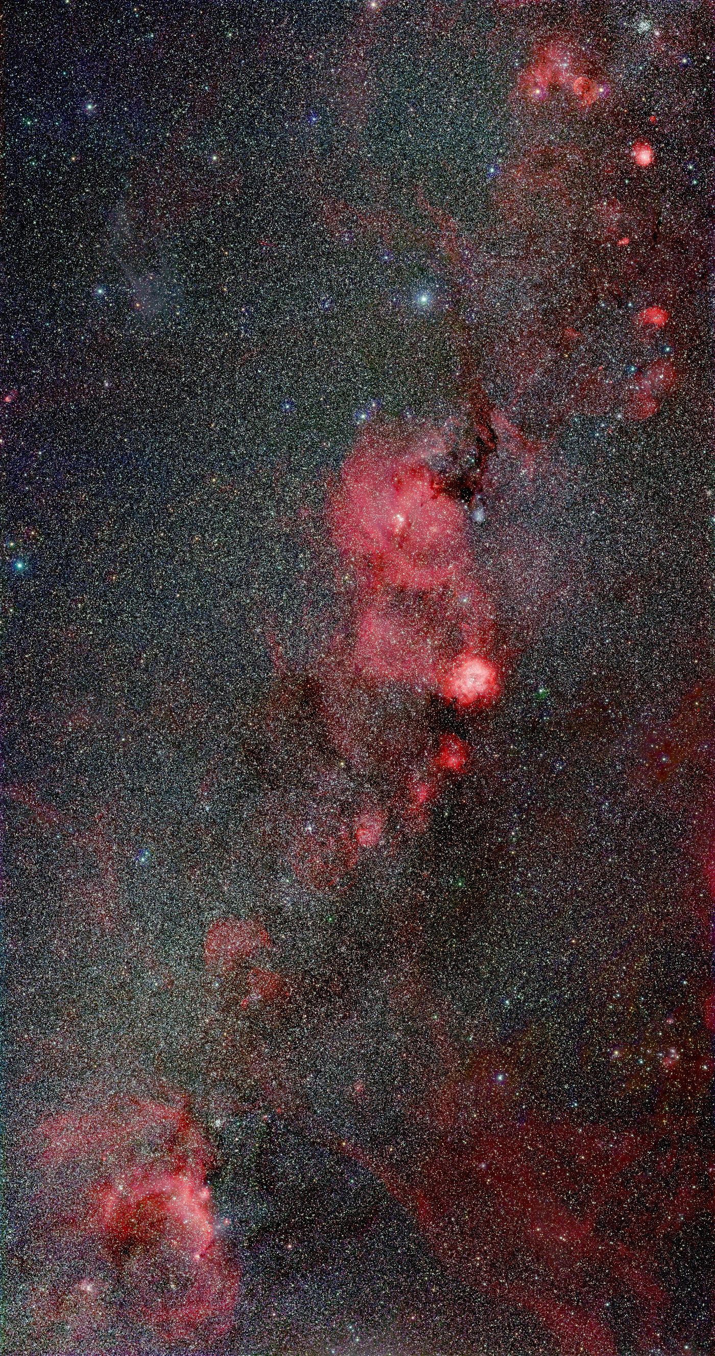 Milky Way from Monoceros to Gemini region in RGB
