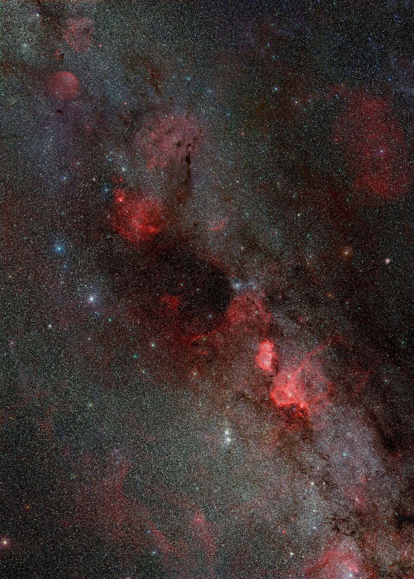 Milky Way from Perseus to Cassiopeia in RGB