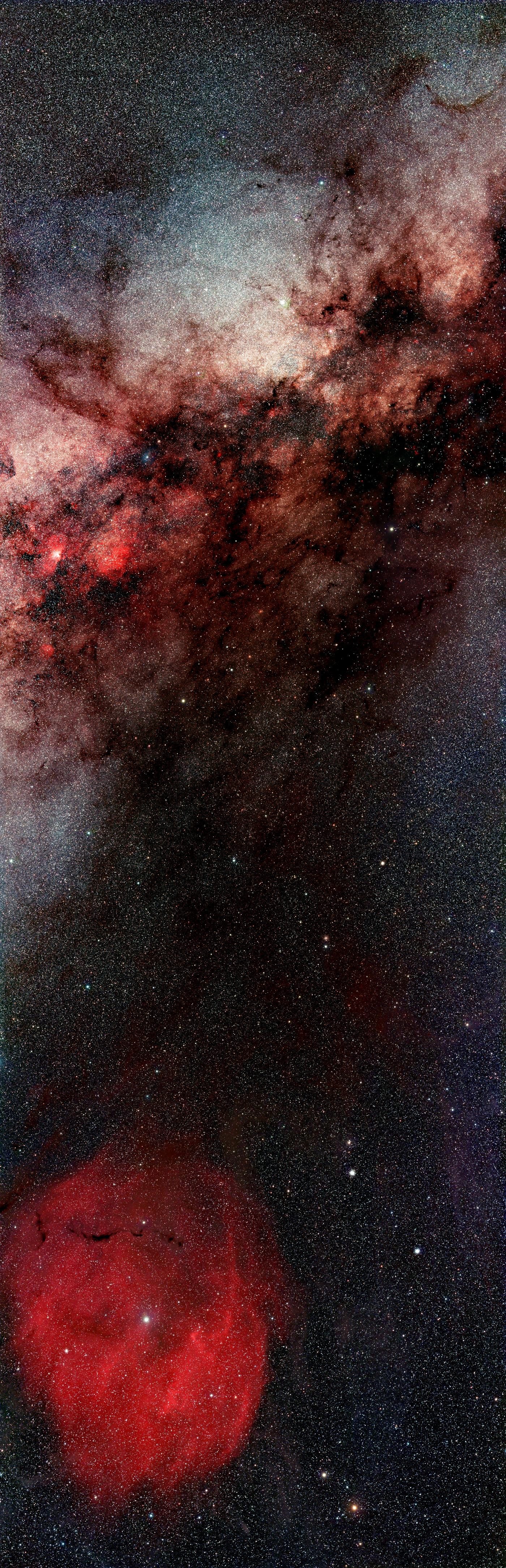 Milky Way from Scutum to Ophiuchus region in RGB