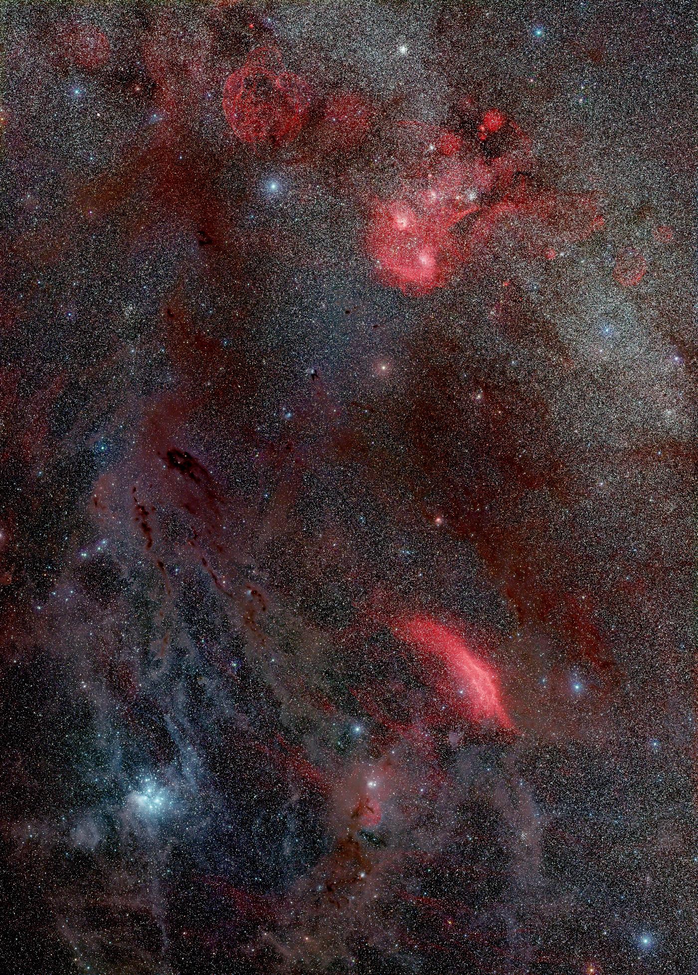 Milky Way from Taurus to Perseus region in RGB