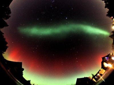 Aurora display on Jan 19, 2026